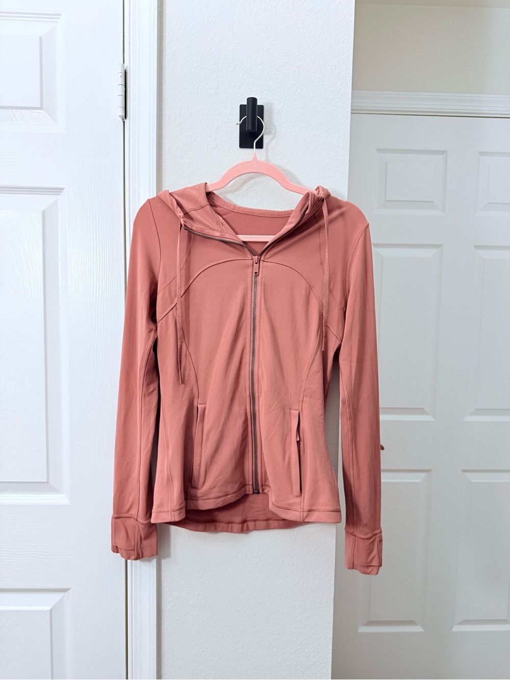 Lululemon Hooded Define Jacket Full Length Terracotta Pink Size 8